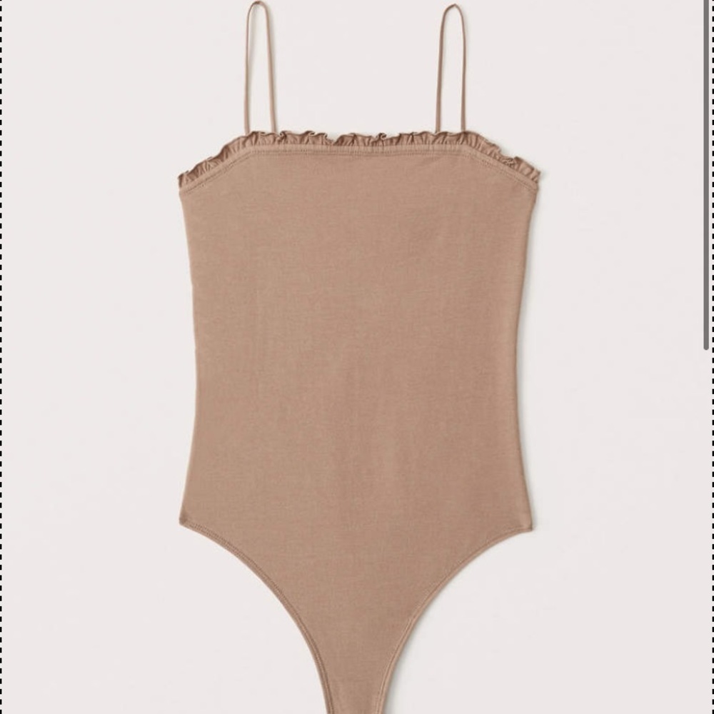 Abercrombie ruffle cami bodysuit